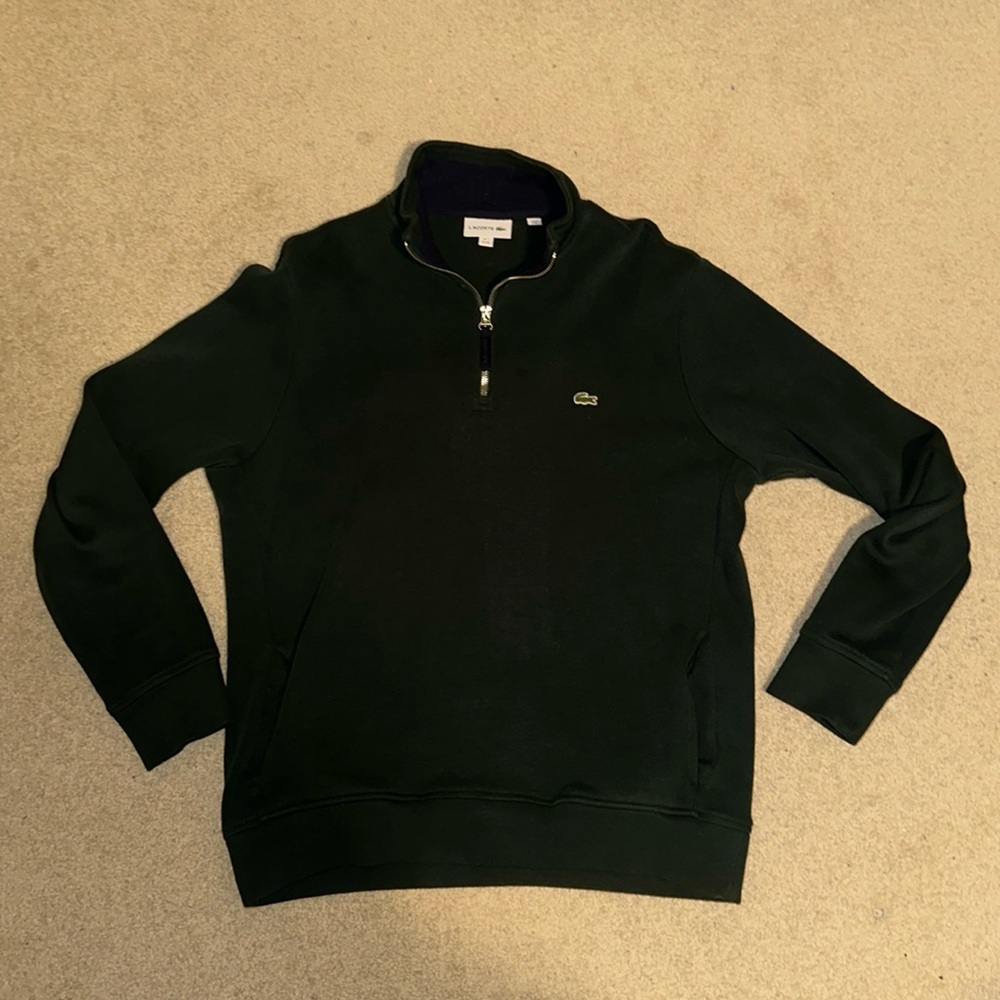 Lacoste green XXL quarter-zip (fits like an XL).  Barely worn.